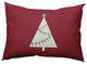 Garland Tree Decorative Throw Pillow, Brick Red, 14"x20"