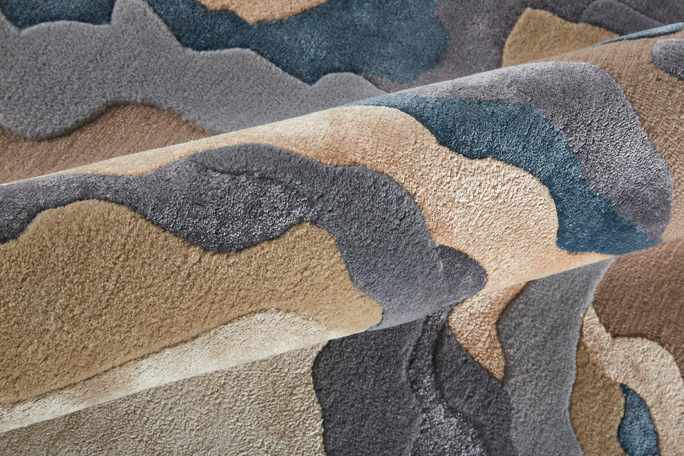 Weave & Wander Arwyn Modern Viscose Rug, 2'x3'
