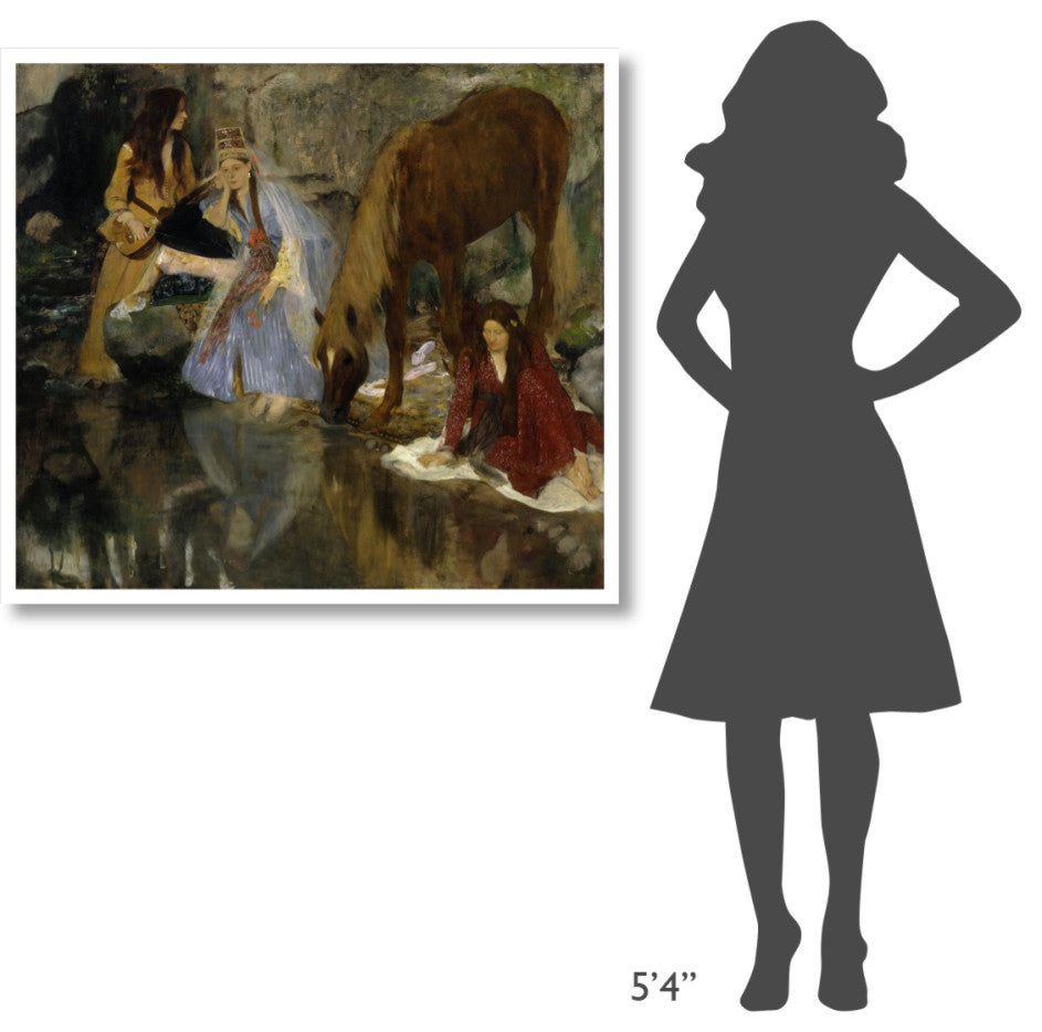 "Portrait of Mlle Fiocre in the Ballet, La Source, 1867-1868" Paper Art, 42"x38"