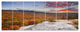 Endless Forests in Fall Foliage, Landscape Canvas Art Print, 83"x32", 7 Panels