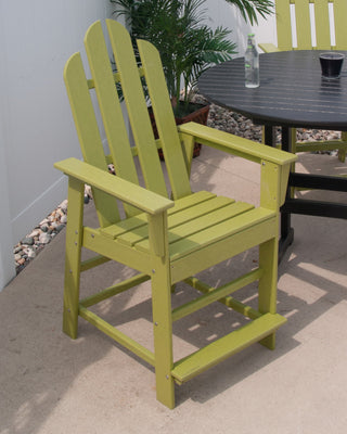 Polywood Long Island Counter Chair, Sunset Red