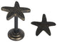 Starfish Drapery Holdback Medallion, Burnt Gold, Set of 2