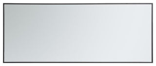 Elegant Decor MR42460BK Metal Frame Rectangle Mirror, 24", Black