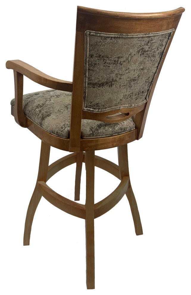 Swivel Wood Counter 26" 30" Extra Tall 34" Bar Stool 400, Poet Desert - Ct, 34"
