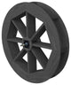 Pressure Treated Pine Waterwheel, Charcoal Stain, 36"