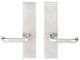 Munich Lever, Tubular Full Dummy Pair, Left Hand, Satin Stainless Steel
