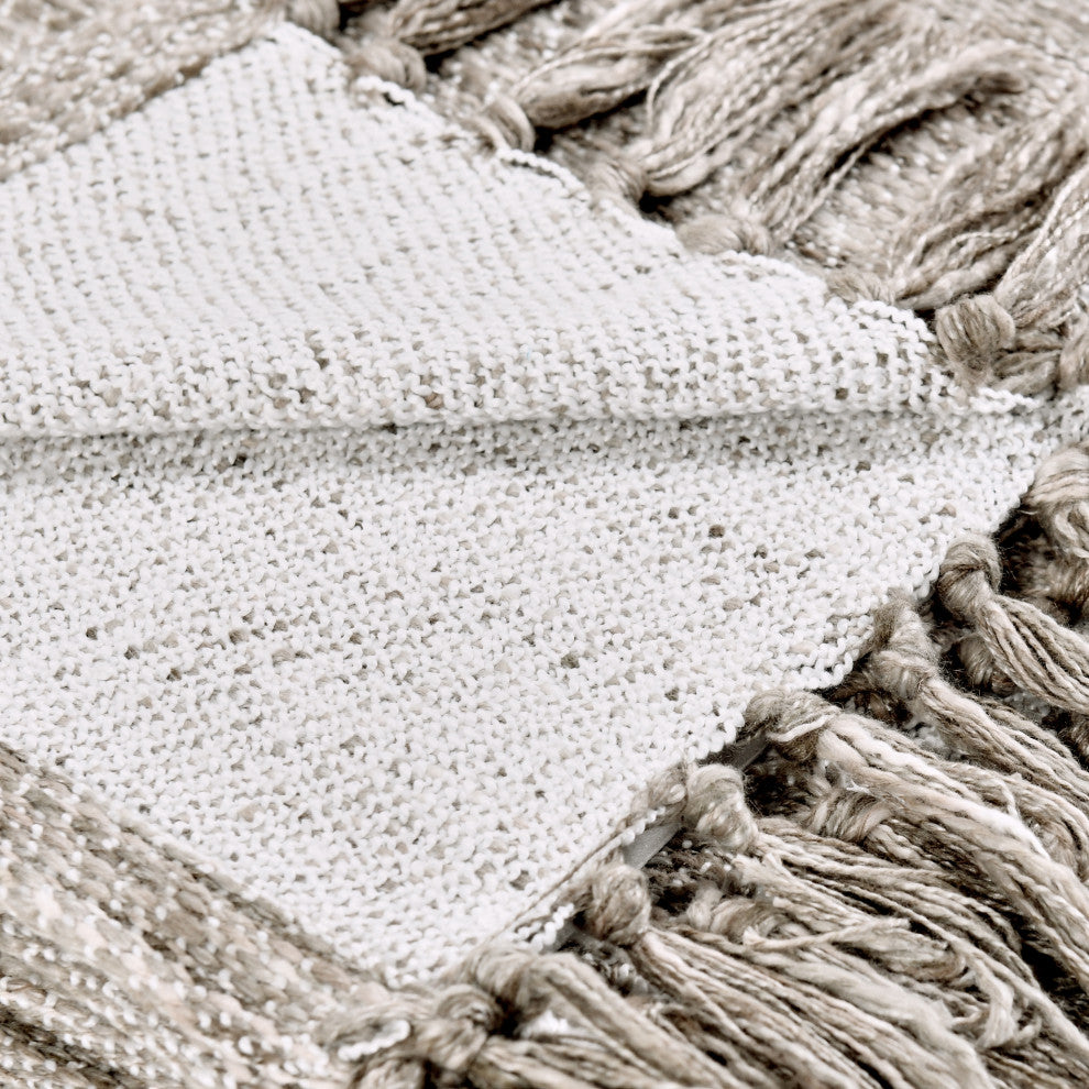 Sharma 50"x70" Throw Blanket by Kosas Home , Beige