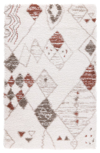 Noori Rug Shag Nolan Ivory/Rust Rug