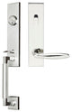 Summer Lever, Tubular Entry Handle set, RHR, Polished Stainless Steel