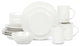 Stone Lain Orbit Stoneware 16-Piece Dinnerware Set, With Mugs, White