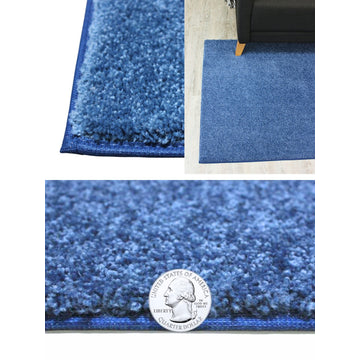 Shaw Carpet Kids Crossing Colbalt Vibe Area Rugs, Sqaure, 9''x9''