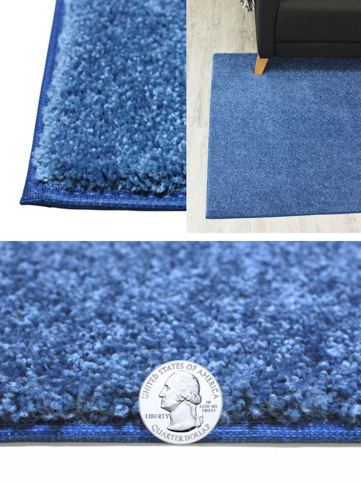 Shaw Carpet Kids Crossing Colbalt Vibe Area Rugs, Sqaure, 9''x9''