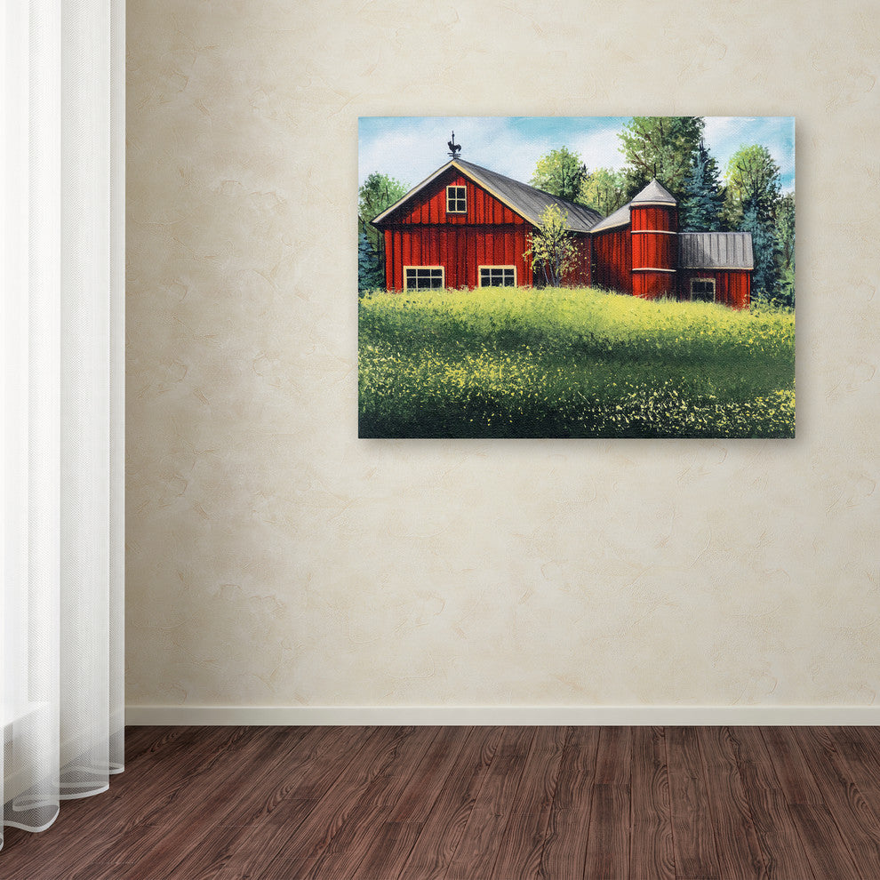 Debbi Wetzel 'Red Barn Summer sm' Canvas Art, 24" x 32"