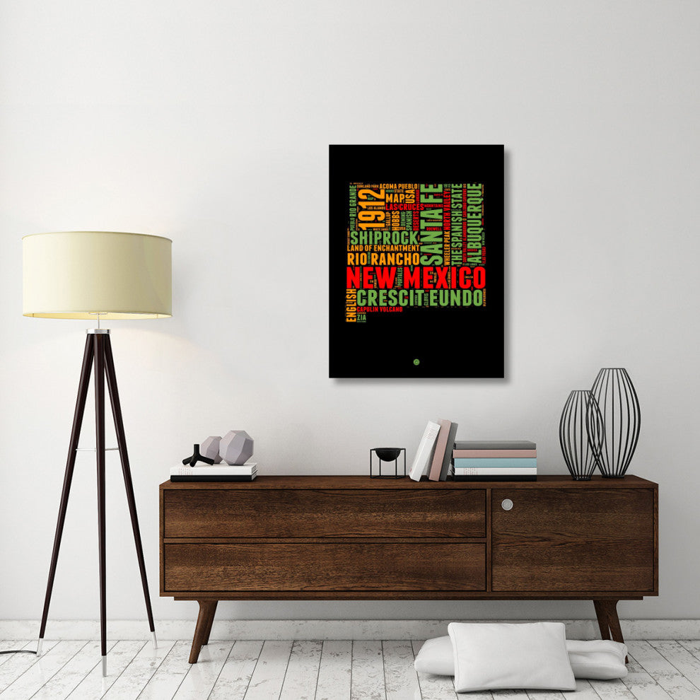 "New Mexico Word Cloud 1" Fine Art Print