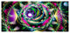 Colorful Exotic Whirlpool Flower, Large Floral Canvas Art Print, 60"x28"