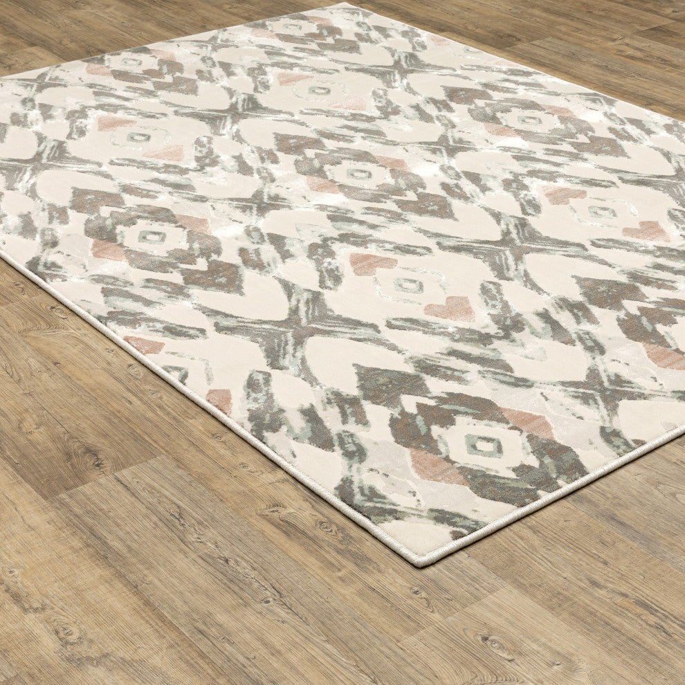 Oriental Weavers Capistrano Indoor Rug Ivory/ Pink 5'3" X 7'6"