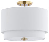 Safavieh Laconia Flush Mount Gold Base