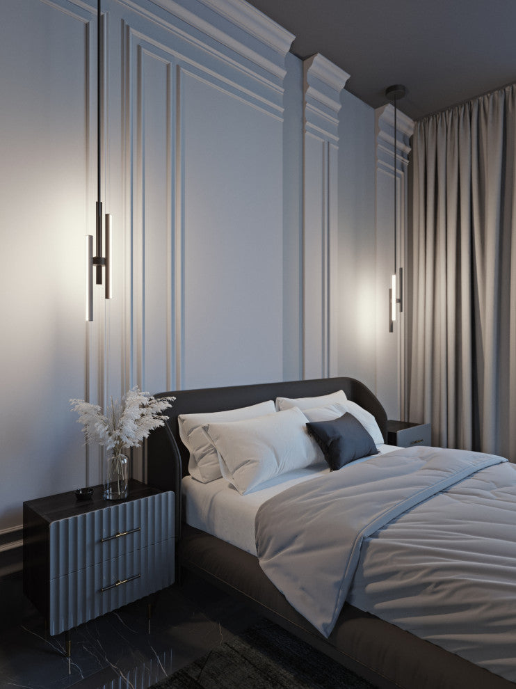 Indra 4" LED Pendant, Black