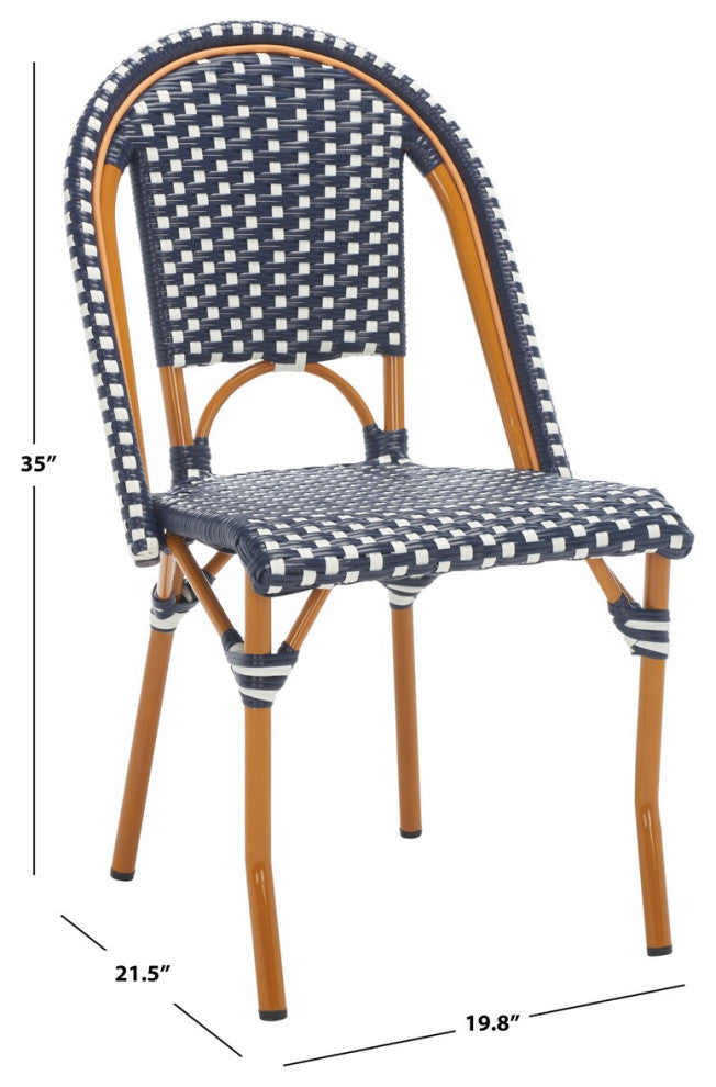 Safavieh California Side Chair, Navy / White