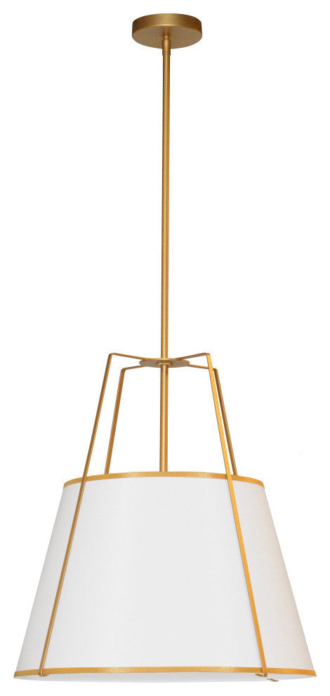 Contemporary Modern Pendant Light, Gold