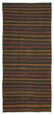 Rug N Carpet - Handmade Oriental 5' 4'' x 11' 10'' Vintage Goat Hair Kilim Rug