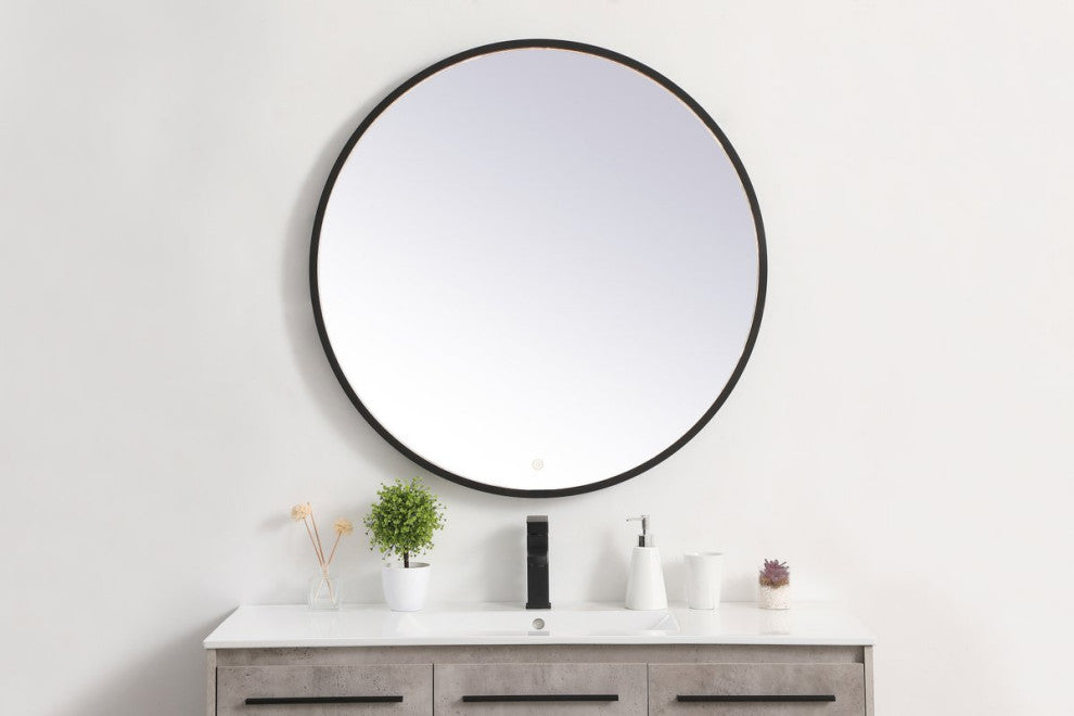 Elegant MRE6036BK Pier 36" LED Mirror