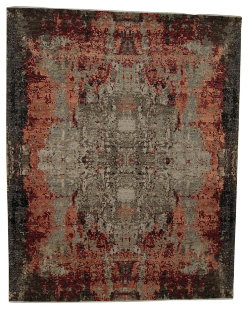 GRAY Contemporary Abstract Galaxy Area Rug
