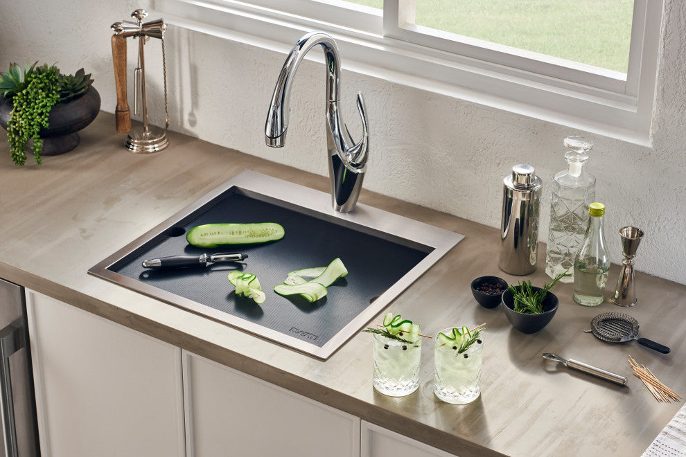 Ruvati RVQ5210 15x20 Marine Grade T-316 Workstation RV Boat Outdoor Sink