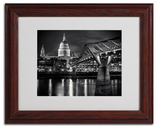 'Letters From London' Matted Framed Canvas Art by Giuseppe Torre