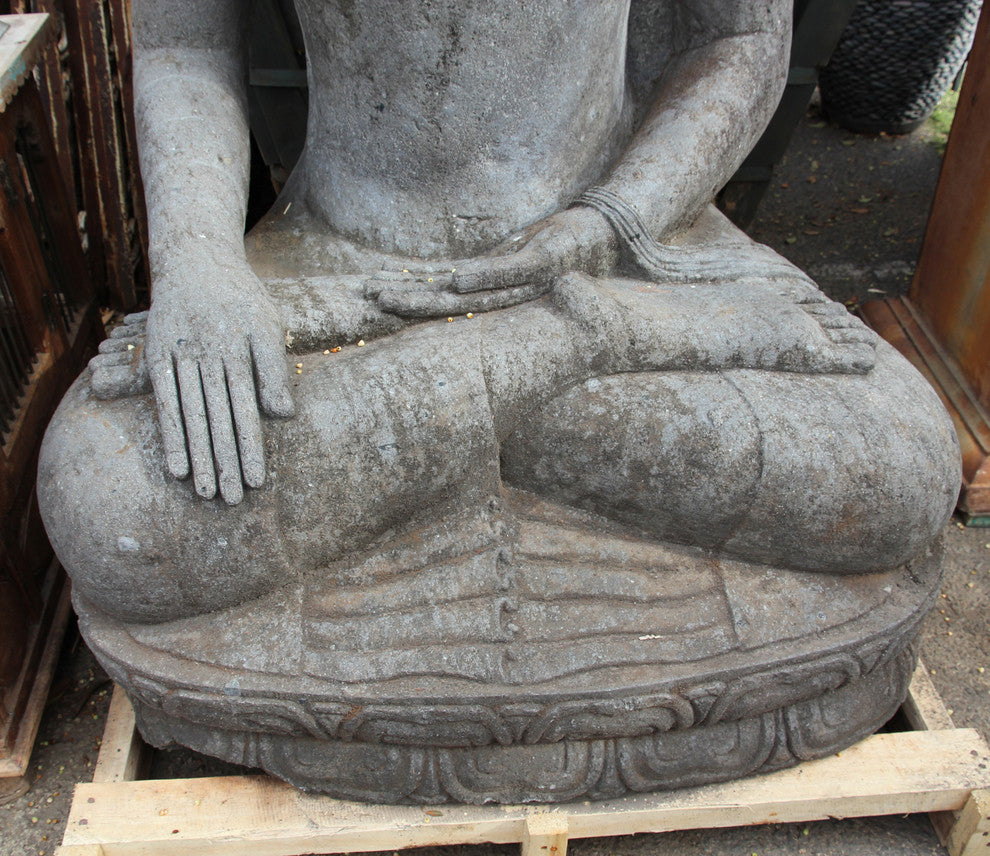 Large Stone Sitting Buddha