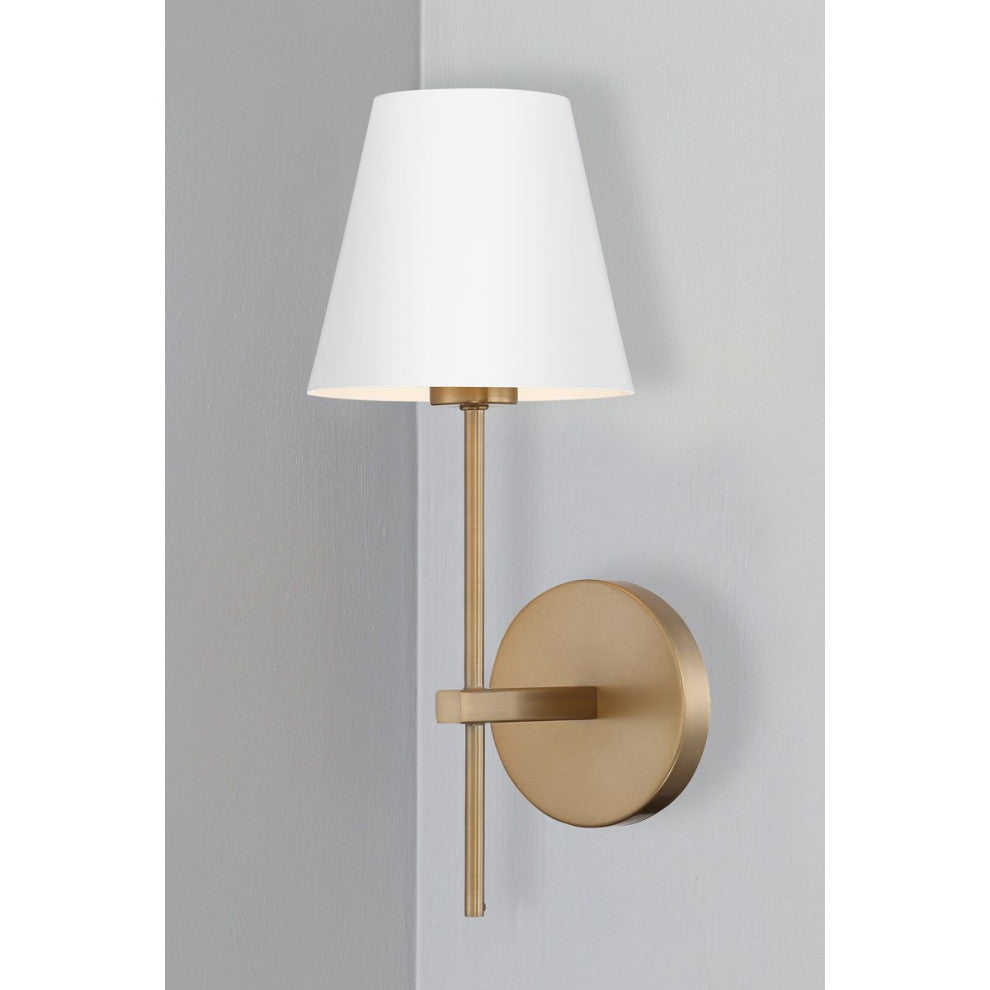 Crystorama Xavier 1 Light Wall Sconce XAV-B8321-VG, Vibrant Gold