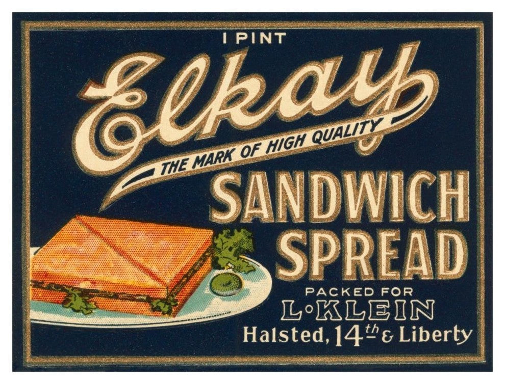 "Elkay Sandwich Spread" Digital Paper Print by Retrolabel, 46"x35"