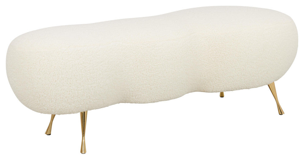 Welsh Faux Shearling Bench