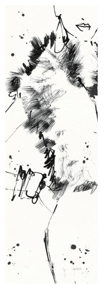 "Fashion Strokes VIII" Digital Paper Print by Anne Tavoletti, 14"x38"