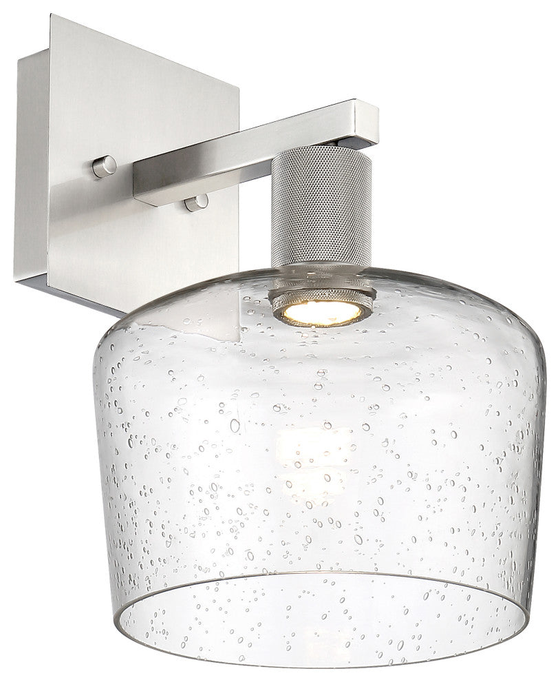 Access Port Nine 1-Light Chardonnay LED Wall Sconce Brushed Steel