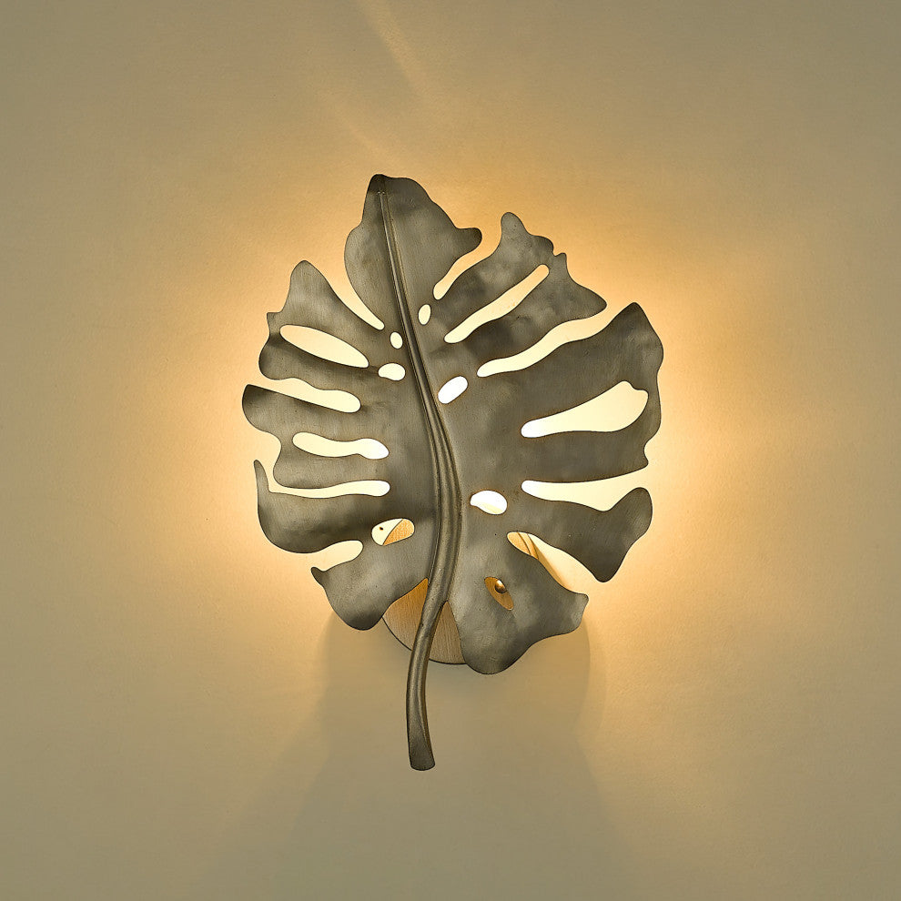 Aruba 1 Light Wall Sconce White Gold