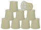 30362-9 Small Bell  Chandelier Clip On Lamp Shade Beige 4"x5"x5"