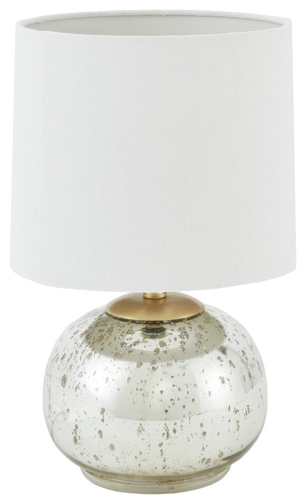 510 Design Saxony Metallic Glass Table Lamp Silver