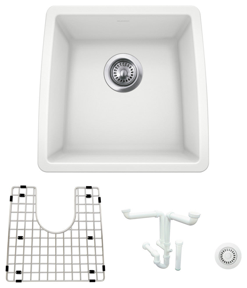 Blanco KA-440081 Performa 17-1/2" Undermount Single Basin Granite - White