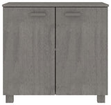 vidaXL Sideboard Buffet Cabinet for Living Room HAMAR Light Gray Solid Wood Pine