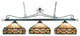 Tiffany 3-Light Island, Tiffany Bronze With T8 Shades