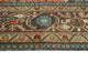 Fine Vintage Distressed Arezoo Rust/Navy Rug, 6'1x9'3