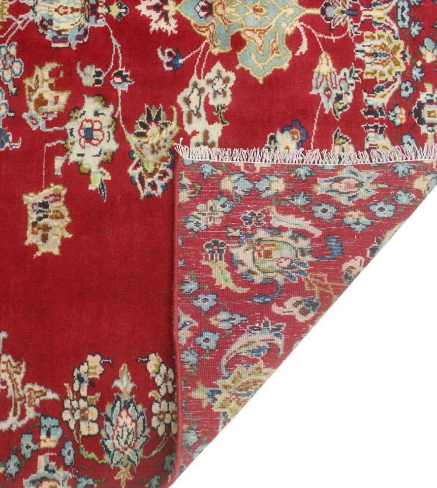 Fine Vintage Distressed Skyler Red/Blue Rug, 5'6x9'4