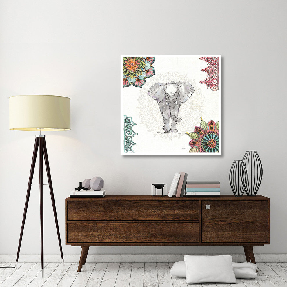 "Mandala Morning I" Digital Paper Print by Anne Tavoletti, 42"x42"