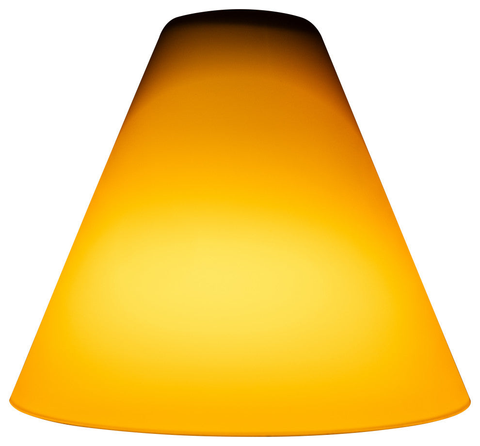 Inari Silk Martini Pendant Glass Shade, Amber