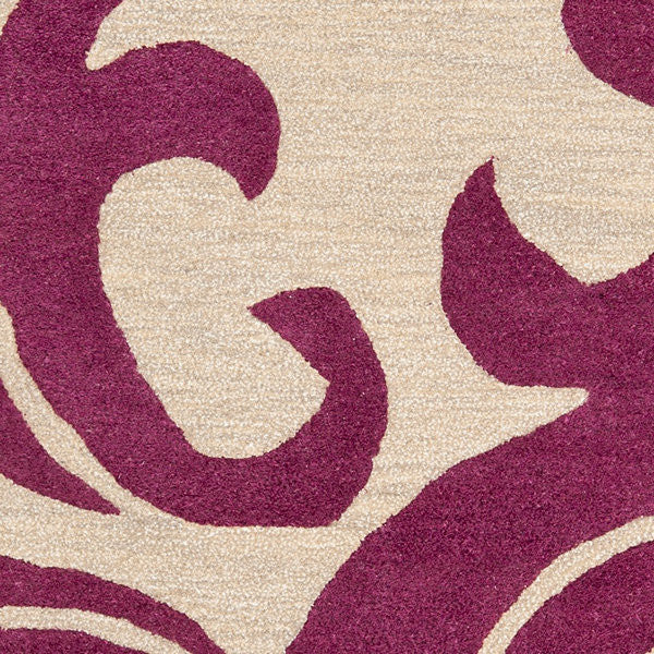 Safavieh Soho Soh841B Floral Rug, Purple/Beige, 6'0"x6'0" Square