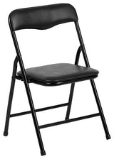 Kids 3-Piece Folding Table and Chair Set, Black