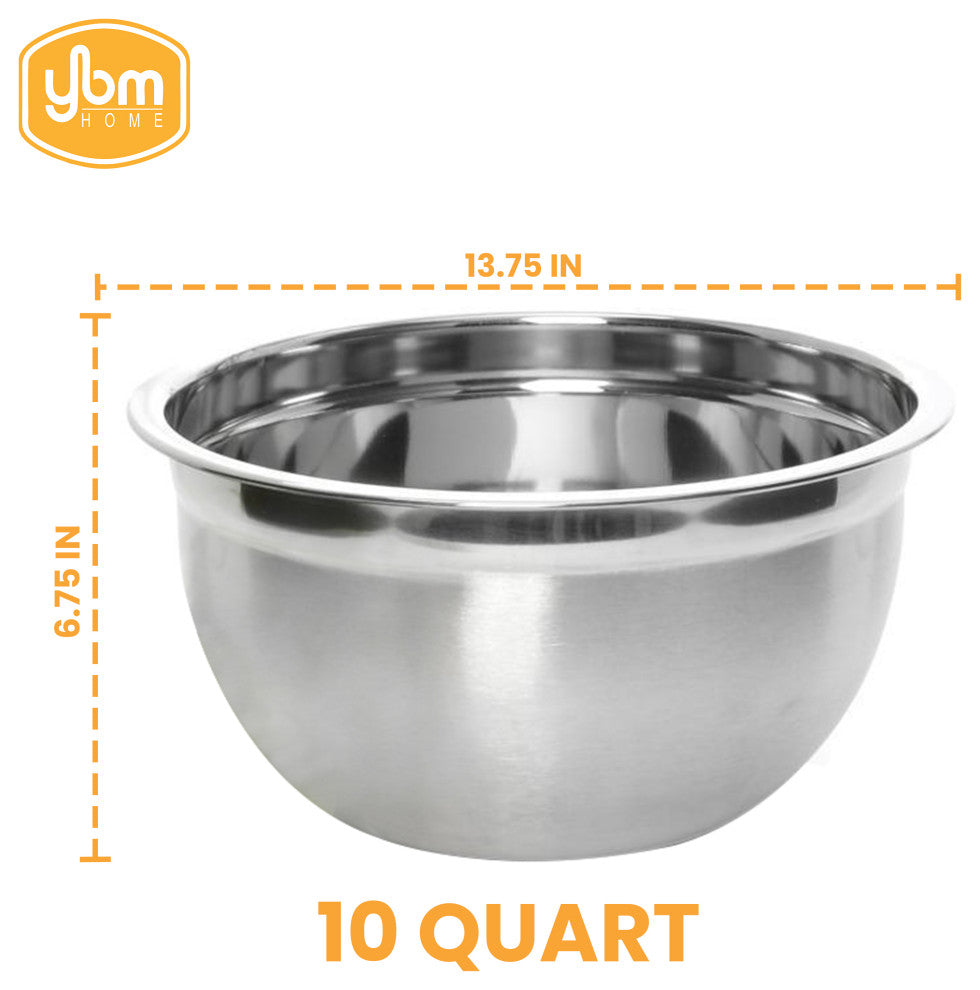 YBMhome Deep Professional Mixing Bowl, 12 Quart