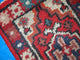 Handmade vintage Persian Hamadan rug 1.4' x 2.2' (42cm x 68cm) 1960s