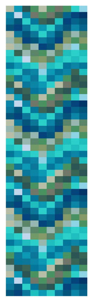 Spa Tiles, Aqua, 2'x8'